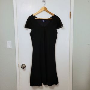 Cute Gothic Little Black Dress with cap sleeves